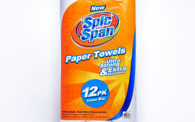 Spic & Span Towel 55 Count 12 Pack – Regular Roll – Display Ready Pallet